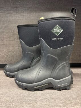 Unisex Muck Arctic Sport Mid Extreme Conditions Boots (Black) - Men's 5/Wm's 6
